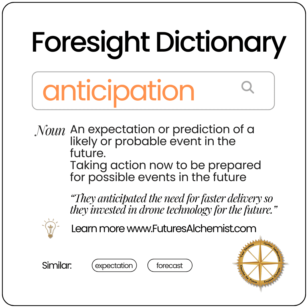 Foresight Dictionary Anticipation