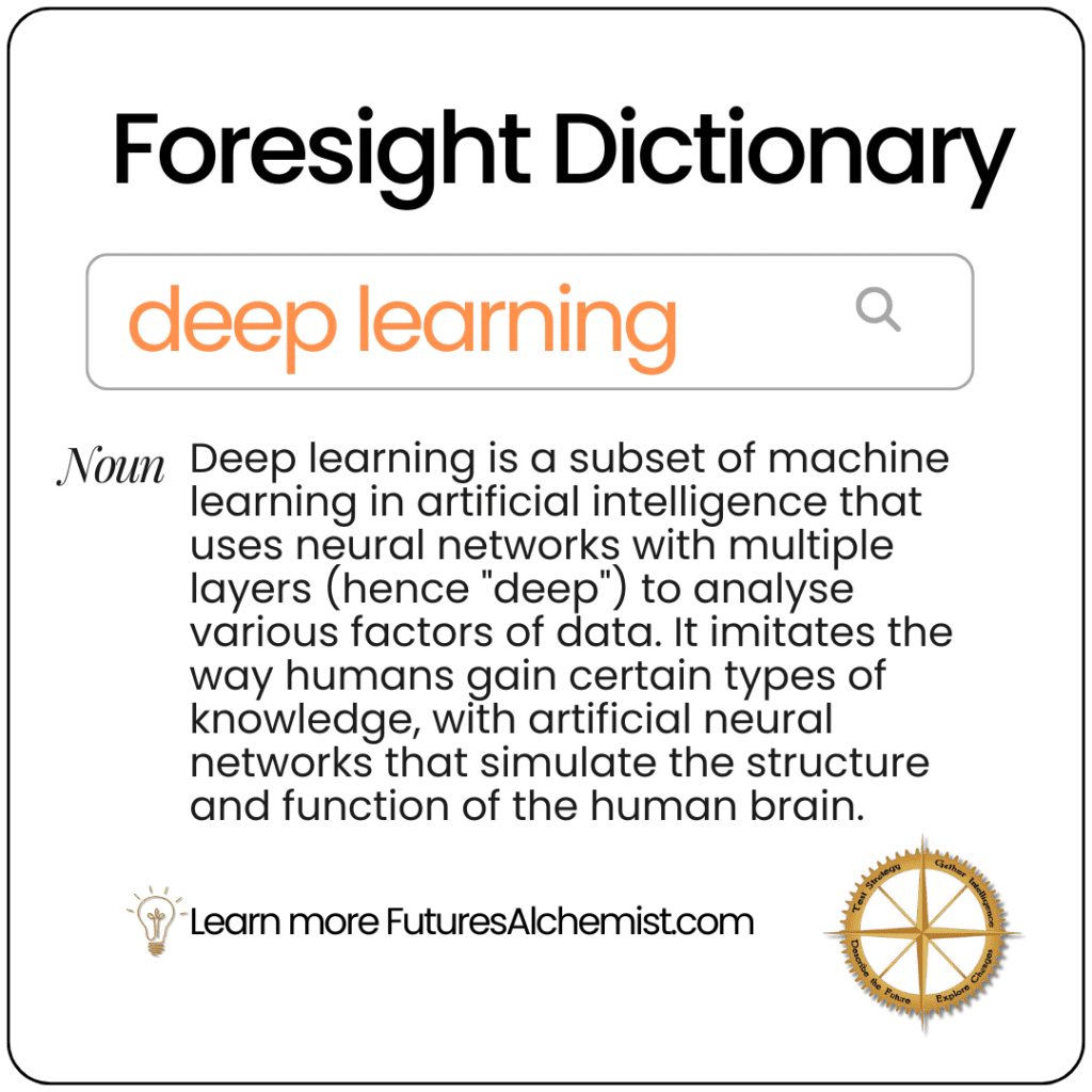 Foresight Dictionary deep learning