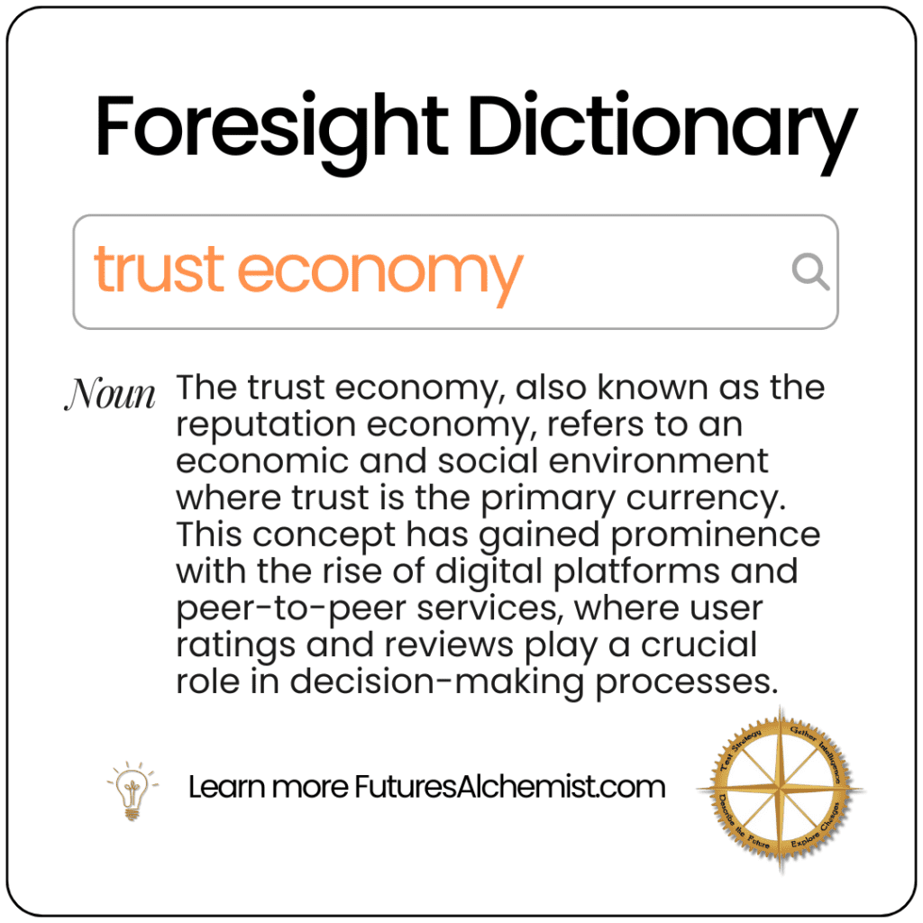 Foresight Dictionary trust economy