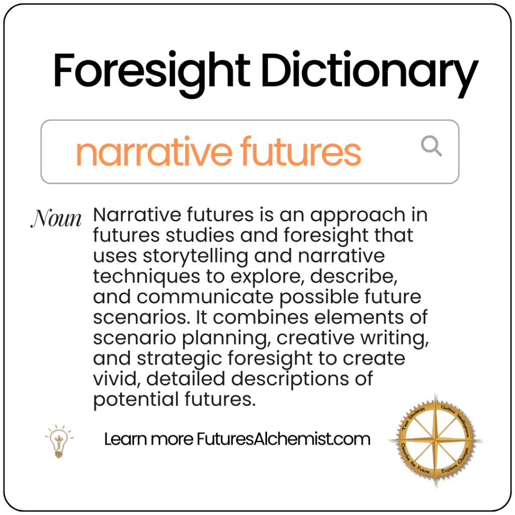 Foresight Dictionary narrative futures