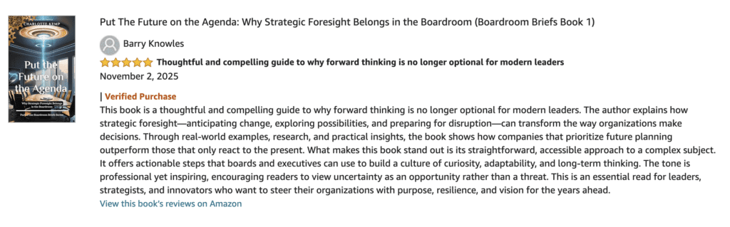 Testimonial Future on the Agenda 2025